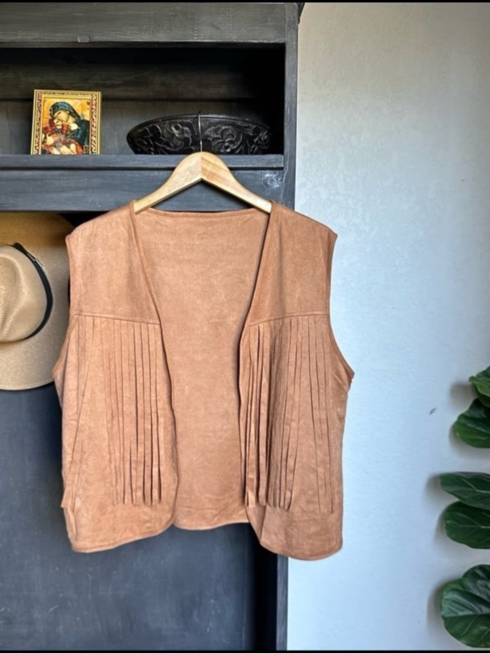 Adult Unisex Halloween Costume 1970s Hippie / Western Fringe Vest Plus Size XXL